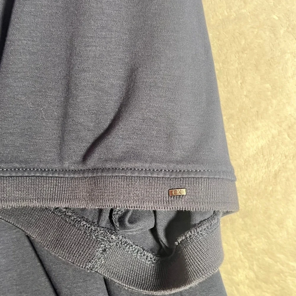 Calvin Klein Polo Mens XXL Navy Blue Liquid Cotton Shirt Short Sleeve Golf Sport - Picture 4 of 8